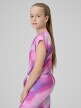 mini: Dziewczęcy crop top treningowy 4F 4FJRSS26TFTSF2387 - multikolor (3)