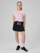 mini: Dziewczęcy crop top treningowy 4F 4FJRSS26TFTSF2435 - różowy (5)