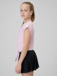 mini: Dziewczęcy crop top treningowy 4F 4FJRSS26TFTSF2435 - różowy (3)