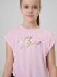 mini: Dziewczęcy crop top treningowy 4F 4FJRSS26TFTSF2435 - różowy (4)