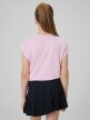 mini: Dziewczęcy crop top treningowy 4F 4FJRSS26TFTSF2435 - różowy (6)