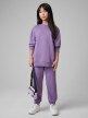 mini: Dziewczęcy dres komplet 4F 4FJRSS26TAPSF212 - fioletowy (1)