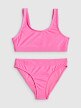  4F JUNIOR Dziewczęcy kostium kąpielowy dwuczęściowy 4F 4FJRSS26UBKSF062  różowy Różowy