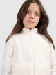 mini: Dziewczęcy polar rozpinany 4F 4FJRSS26TFLEF507 - biały (4)