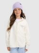 mini: Dziewczęcy polar rozpinany z kapturem 4F 4FJRAW25TFLEF444 - biały (1)