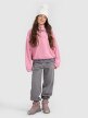 mini: Dziewczęcy polar ze stójką 4F 4FJRAW25TFLEF441 - różowy (2)
