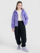 Dziewczęcy softshell 4F 4FJRAW25TSOFF507 - fioletowy