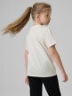 mini: Dziewczęcy t-shirt basic 4F 4FJRSS26TTSHF3454 - biały (6)