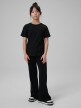 mini: Dziewczęcy t-shirt basic 4F 4FJRSS26TTSHF3454 - czarny (5)