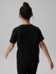 mini: Dziewczęcy t-shirt basic 4F 4FJRSS26TTSHF3454 - czarny (6)