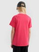 Dziewczęcy t-shirt oversize 4F 4FJWSS25TTSHF2326 - różowy