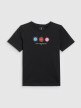mini: Dziewczęcy t-shirt z nadrukiem 4F 4FJRSS26TTSHF3678 - czarny (7)