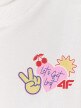 mini: Dziewczęcy t-shirt z nadrukiem 4f 4FJRSS26TTSHF3679 - biały (8)