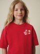 mini: Dziewczęcy t-shirt z nadrukiem 4f 4FJRSS26TTSHF3679 - różowy (4)