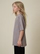 mini: Dziewczęcy t-shirt z nadrukiem 4F 4FJRSS26TTSHF3680 - beżowy (3)
