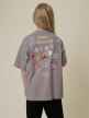 mini: Dziewczęcy t-shirt z nadrukiem 4F 4FJRSS26TTSHF3680 - beżowy (6)