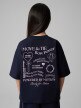 mini: Dziewczęcy t-shirt z nadrukiem 4F 4FJRSS26TTSHF3690 - granatowy (6)