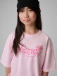 mini: Dziewczęcy t-shirt z nadrukiem 4F 4FJRSS26TTSHF3690 - różowy (4)