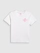 mini: Dziewczęcy t-shirt z nadrukiem 4F 4FJRSS26TTSHF3691 - biały (7)