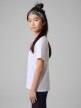 mini: Dziewczęcy t-shirt z nadrukiem 4F 4FJRSS26TTSHF3691 - biały (3)