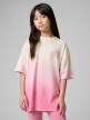 mini: Dziewczęcy t-shirt z nadrukiem 4F 4FJWSS26TTSHF2883 - różowy (2)