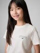 mini: Dziewczęcy t-shirt z nadrukiem 4F 4FJWSS26TTSHF2886 - biały (4)