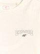mini: Dziewczęcy t-shirt z nadrukiem 4F 4FJWSS26TTSHF2886 - biały (8)