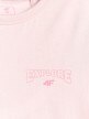 mini: Dziewczęcy t-shirt z nadrukiem 4F 4FJWSS26TTSHF2886 - różowy (8)
