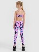 Dziewczęce legginsy sportowe 4F 4FJWSS25TFTIF296 - multikolor