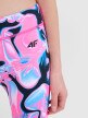 Dziewczęce legginsy sportowe 4F 4FJWSS25TFTIF296 - multikolor