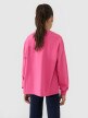 Dziewczęcy longsleeve gładki 4F 4FJWSS25TLONF377 - różowy