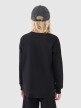 Chłopięcy longsleeve regular z nadrukiem 4F 4FJWSS25TLONM421 - czarny