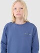 Chłopięcy longsleeve regular z nadrukiem 4F 4FJWSS25TLONM421 - niebieski
