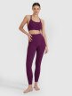Damskie legginsy do jogi bezszwowe 4F 4FWSS25TFTIF347 - fioletowe 