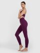 Damskie legginsy do jogi bezszwowe 4F 4FWSS25TFTIF347 - fioletowe 