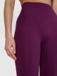 Damskie legginsy do jogi bezszwowe 4F 4FWSS25TFTIF347 - fioletowe 