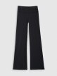 Damskie legginsy do jogi z rozszerzanymi nogawkami 4F 4FWSS25TFTIF324 - czarne
