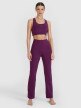 Damskie legginsy do jogi z rozszerzanymi nogawkami 4F 4FWSS25TFTIF324 - fioletowe