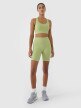 Damskie legginsy kolarki treningowe 4F 4FRSS25TFSTF022 - zielone