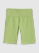 Damskie legginsy kolarki treningowe 4F 4FRSS25TFSTF022 - zielone