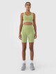 Damskie legginsy kolarki treningowe 4F 4FRSS25TFSTF022 - zielone