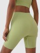 Damskie legginsy kolarki treningowe 4F 4FRSS25TFSTF022 - zielone