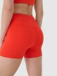 Damskie legginsy krótkie treningowe 4F 4FRSS25TFSTF021 - czerwone