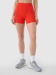 Damskie legginsy krótkie treningowe 4F 4FRSS25TFSTF021 - czerwone