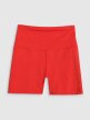 Damskie legginsy krótkie treningowe 4F 4FRSS25TFSTF021 - czerwone
