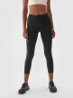 Damskie legginsy treningowe 4F 4FWAW24TFTIF276 - czarne