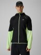  4F Męska bluza do biegania 4F 4FWSS26TFSWM643  limonkowa Limonkowy