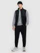 mini: Męska bluza dresowa nierozpinana bez kaptura 4F 4FRMM00TSWSM2478 - szara (2)