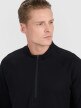 Męska bluza dresowa nierozpinana bez kaptura 4F 4FRSS25TSWSM2112 - czarna