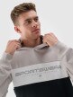 Męska bluza dresowa nierozpinana bez kaptura 4F 4FWSS24TSWSM1032 - szara